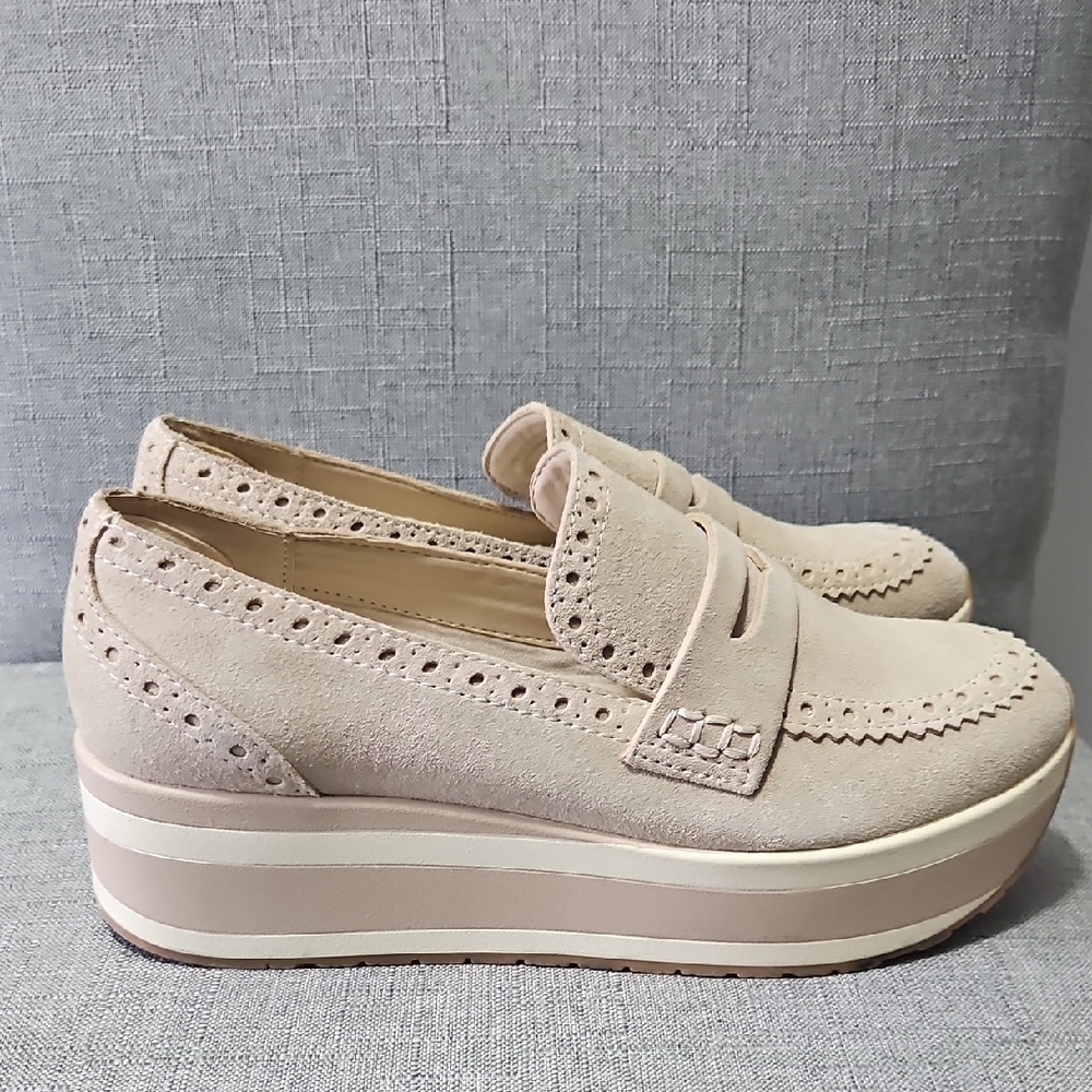 Dolce Vita Cream Platform Loafers